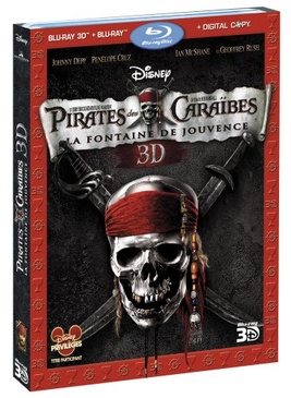 Pochette du DVD Pirates des Caraïbes : la fontaine de Jouvence - Combo Blu-ray 3D + Blu-ray + copie digitale [Blu-ray] 