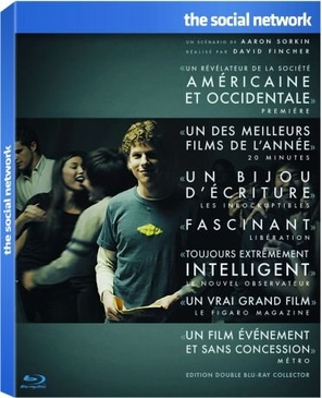 Pochette du DVD The Social Network  - Edition 2 Blu-ray Collector (César 2011 du Meilleur Film Etranger) [Blu-ray] 