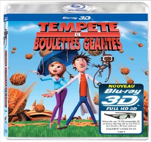 Pochette du DVD Tempête de boulettes géantes 3D - Blu-ray 3D active [Blu-ray] 