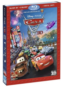 Pochette du DVD Cars 2 - Combo Blu-ray 3D active + Blu-ray 2D + copie digitale [Blu-ray] 