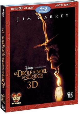 Pochette du DVD Le drôle de Noël de Scrooge - Combo Blu-ray 3D active + Blu-ray 2D + copie digitale [Blu-ray] 