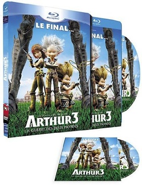 Pochette du DVD Arthur 3 : La guerre des 2 mondes - Combo Blu-ray + DVD [Blu-ray] 