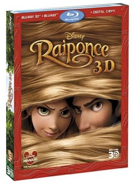 Pochette du DVD Raiponce - Combo Blu-ray 3D active + Blu-ray 2D + copie digitale [Blu-ray] 
