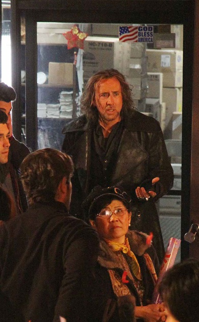 nicolas cage los du tournage du film
