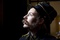 Louise Bourgoin avec une moustache