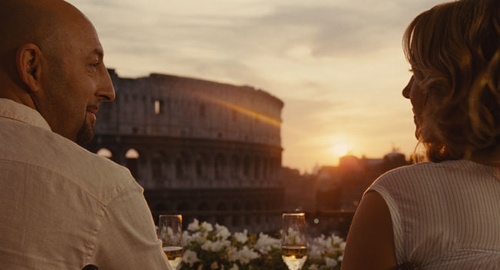 Valérie Benguigui et Kad Merad à Rome