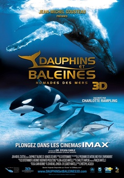 Affiche du film Dauphins et baleines 3D, nomades des mers