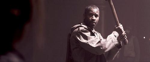 denzel washington jouant au baseball
