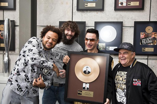 Fabrice Eboué, Vincent Desagnat, Michaël Youn et Jean Benguigui