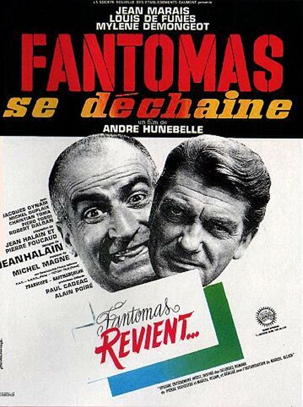 Affiche du film Fantômas se déchaîne