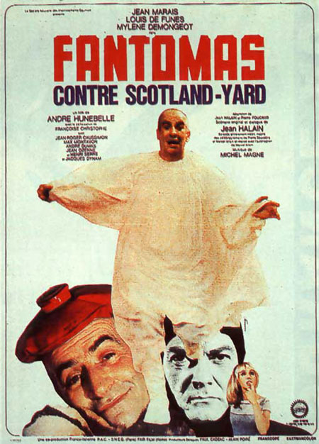 Affiche Fantômas contre Scotland Yard