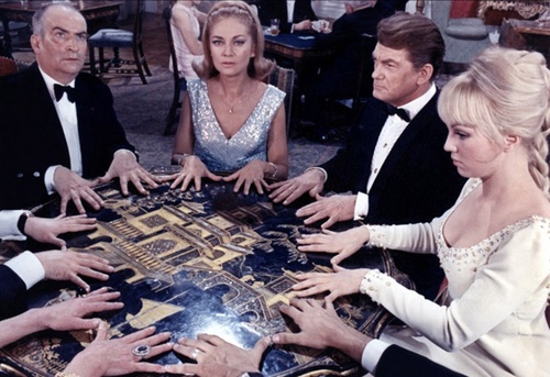 Jean Marais, Mylène Demongeot et Louis de Funès