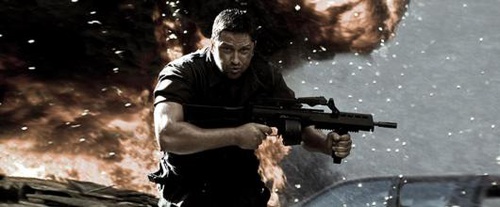 gerard butler en pleine action