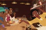 la maman de tiana au travail