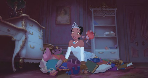 tiana dans ses jouets