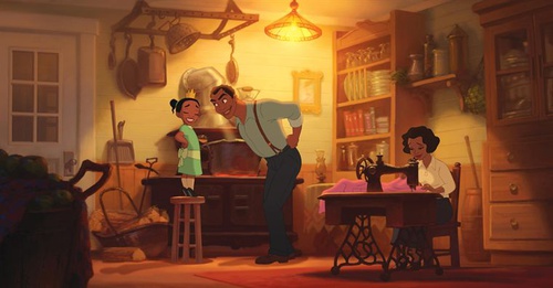 tiana et ses parents