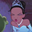 tiana s appretant a embrasser la grenouille