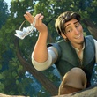 flynn d tenant une couronne   raiponce