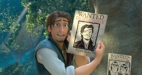 flynn et une affiche de lui