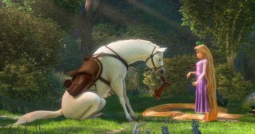 le cheval et raiponce   raiponce