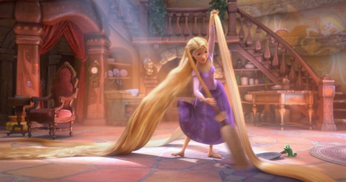 raiponce passant le balai   raiponce