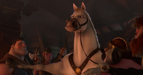 un cheval   raiponce