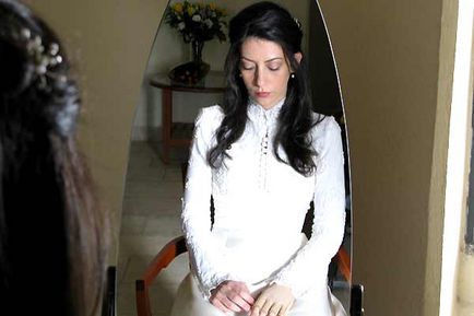 reymonde amsellem en robe de mari  e