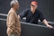 morgan freeman parlant avec le r  alisateur clint eastwood