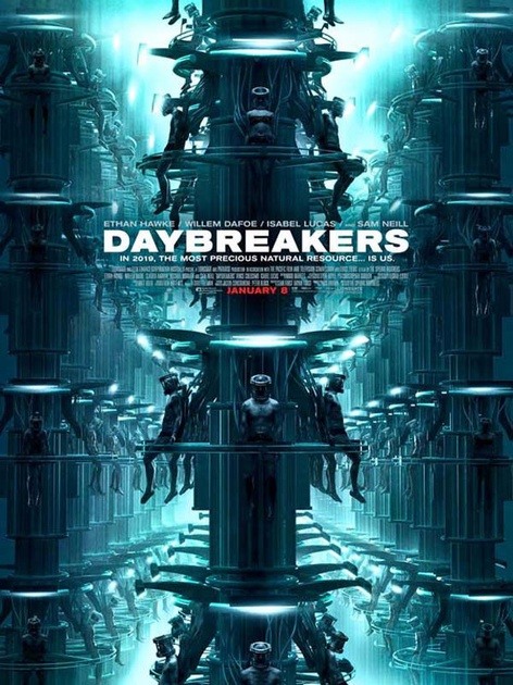 affiche américaine du film daybreakers