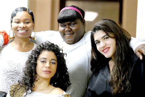 gabourey sidibe au centre de angelic zambrana stephanie andujar et chyna layne