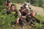 la troupe fuyant