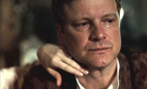 Colin Firth pleure