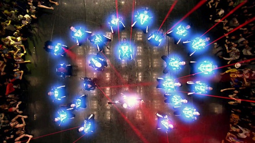 danse au laser
