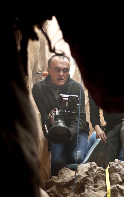 Danny Boyle sur le tournage