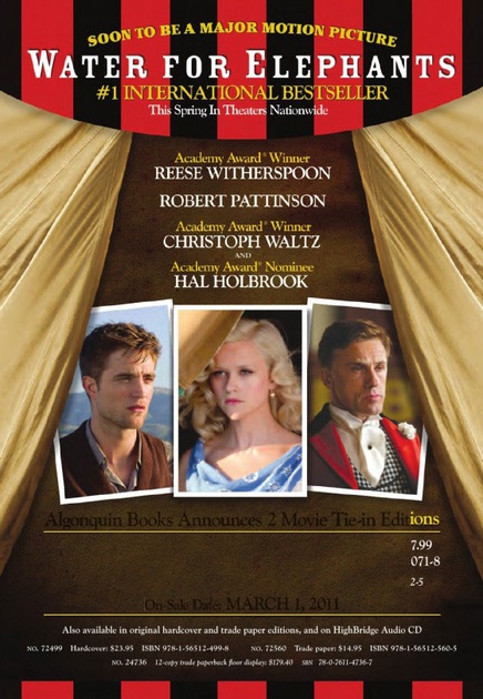 Affiche du film Water for Elephants 