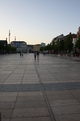 Place de Jaude, tournage à Clermont-Ferrand
