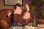 papa et titeuf sur le sofa