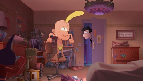 Titeuf dans sa chambre