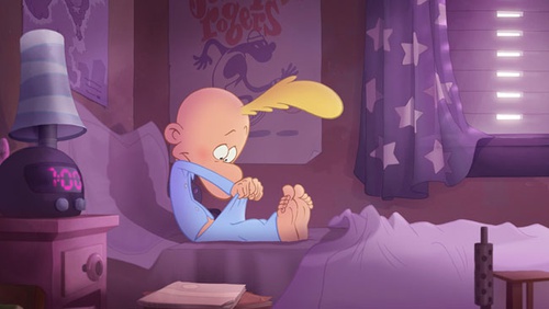 Titeuf dans son lit