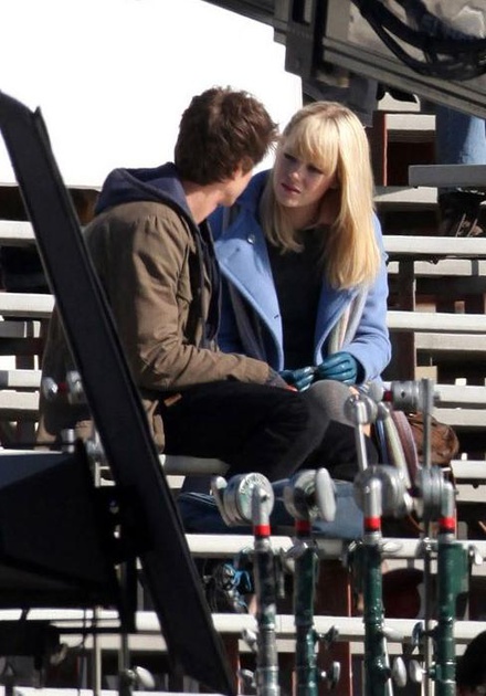 tournage spider man reboot   andrew garfield emma stone 3