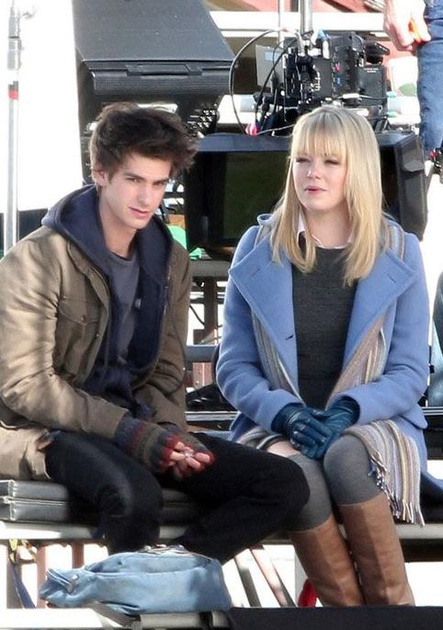 tournage spider man reboot   andrew garfield emma stone 5