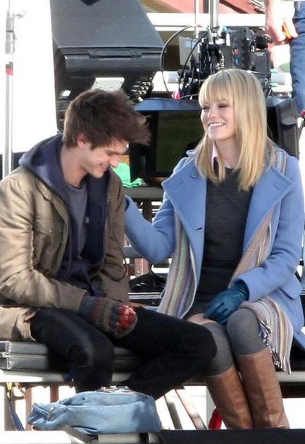 tournage spider man reboot   andrew garfield emma stone 6