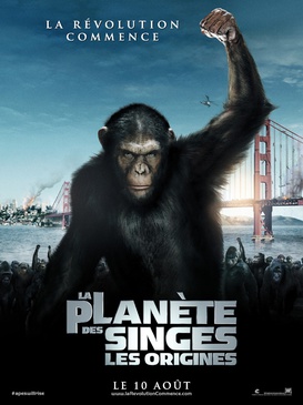 Affiche du film La planète des singes : Les origines