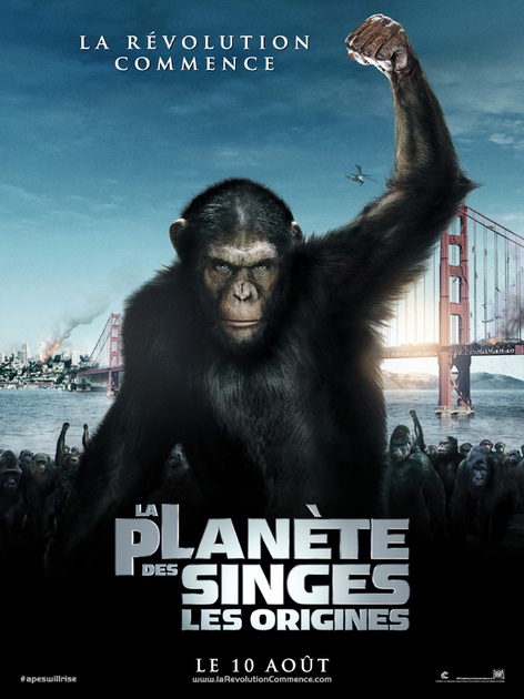 Affiche du film La planète des singes : Les origines 