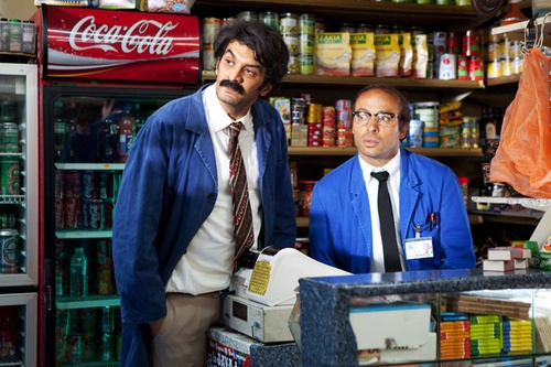 Eric Judor et Ramzy Bedia dans la superette
