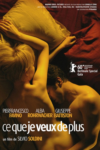 Affiche du film Ce que je veux de plus 