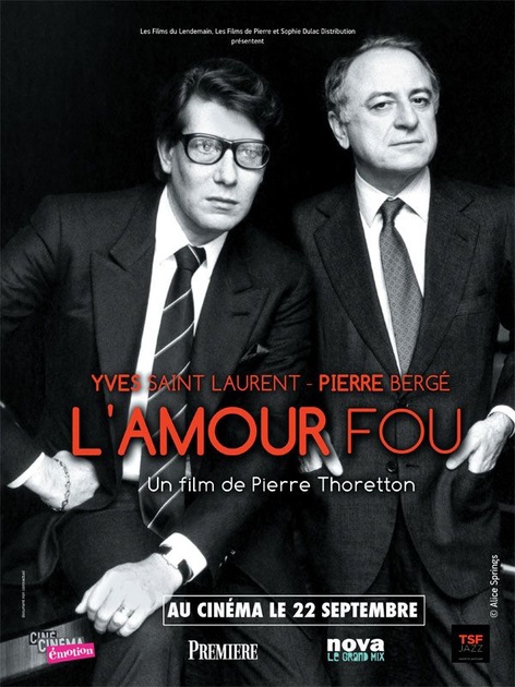 Affiche du film Yves Saint Laurent – Pierre Bergé, l'amour fou  
