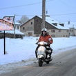 Jean-Paul Rouve sur son scooter