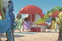 Rio, sur une planche de surf