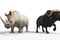 un bufle et un rhino